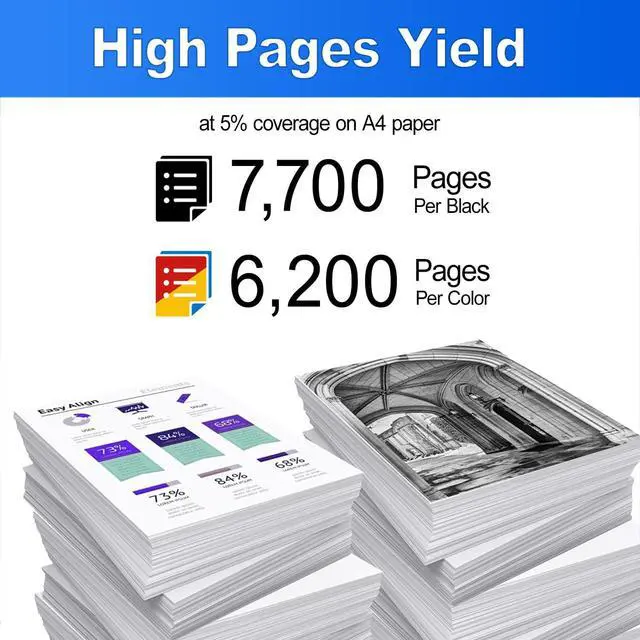 Alt view image 3 of 6 - 414X High Yield Toner Cartridge (4-Pack,BK C M Y) Replacement for HP W2020A 414A W2020X 414X work for Laser Pro MFP M479fdw M454dw M454dn M455dn M479fdn Series Printer,W2020X W2021X W2022X W2023X
