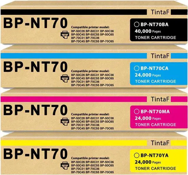 Main image of BP-NT70 Toner Cartridge BP-NT70BA BP-NT70CA BP-NT70MA BP-NT70YA Ink 4-Pack
