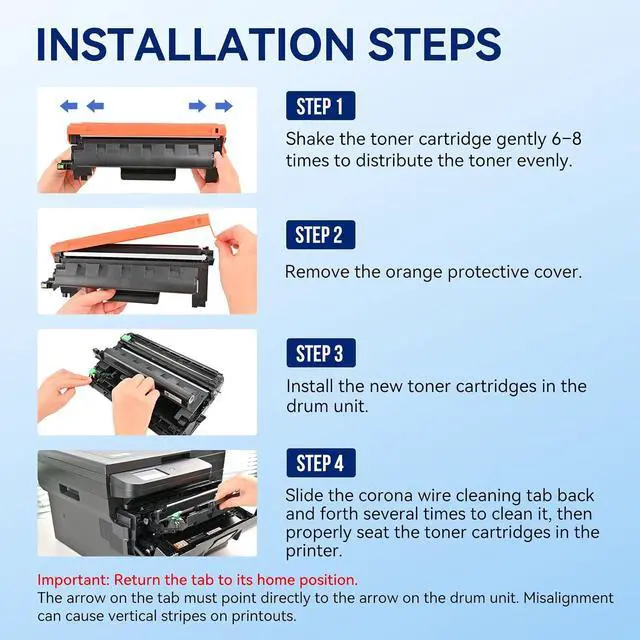 Alt view image 5 of 7 - TN 830XL TN830 TN830XL Toner for Brother Printer HL-L2460DW DCP-L2640DW