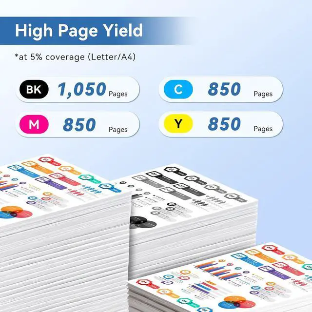 Alt view image 3 of 7 - MYTONER 215A Toner Cartridges 4 Pack High Yield Replacement for HP 215A
