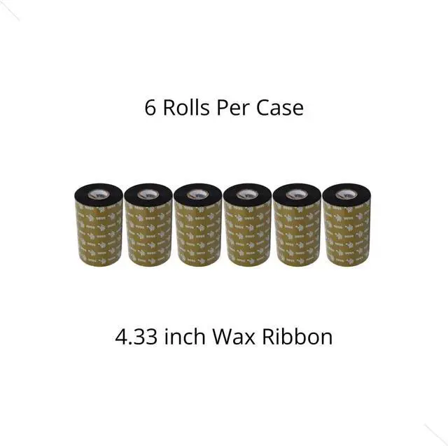 Alt view image 3 of 3 - Zebras Thermal Transfer Ribbon Wax/Resin 4.33 inch x 1476 ft.