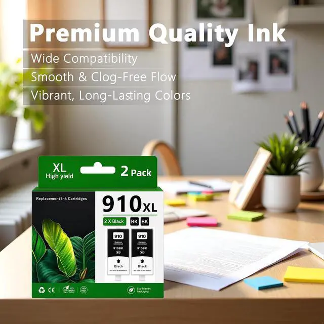 Alt view image 7 of 7 - 910XL Ink Cartridges Combo Pack, 2Black, 2 Pack