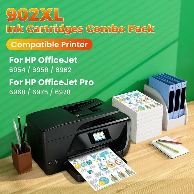 Alt view image 2 of 7 - 902XL 902 Ink Cartridges Combo Pack for HP Printers HP 902 XL Ink
