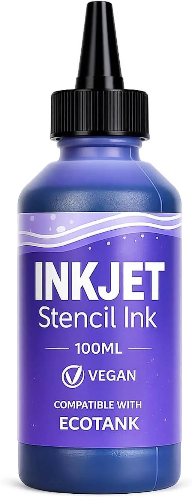 Main image of Skin-Safe Tattoo Stencil Ink Refill for EcoTank Printer - Vegan, Clog-Free Transfer Inkjet Stencil Ink - Smudge-Proof Formula for High-Definition Crisp Stencils (100ml, Violet)