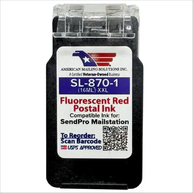 Alt view image 5 of 7 - PB SL-870-1 Fluorescent Red Ink Cartridge, XXL (16ML)
