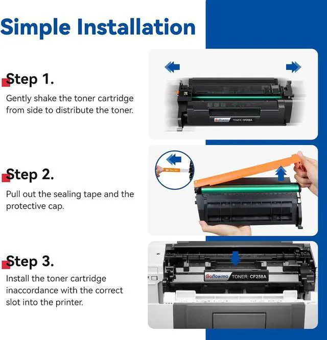 Alt view image 5 of 6 - 58A Toner Cartridge 2-Pack Replacement for HP 58A 58X Toner Cartridge Black