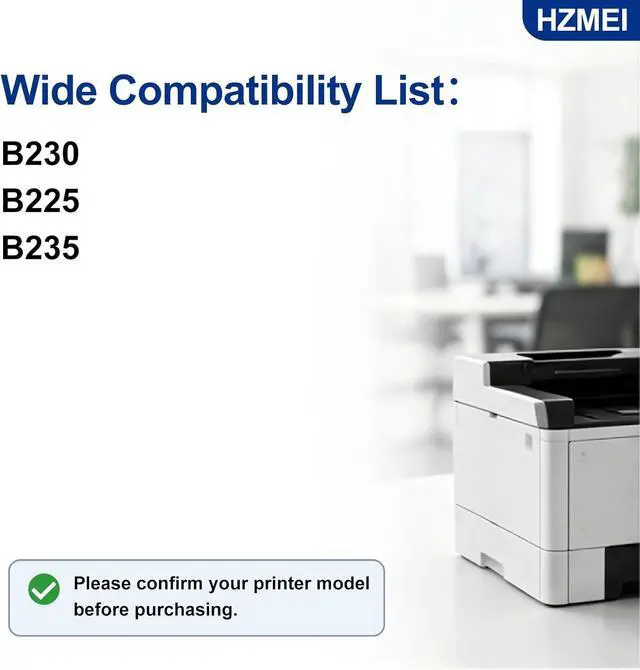 Alt view image 2 of 7 - B230 B225 B235 Black Toner Cartridge with New Chip Replacement for Xerox 006R04400 Black Toner Cartridge Work with Xerox B230 B225 B235 Printer(2-Pack,3000 Pages)