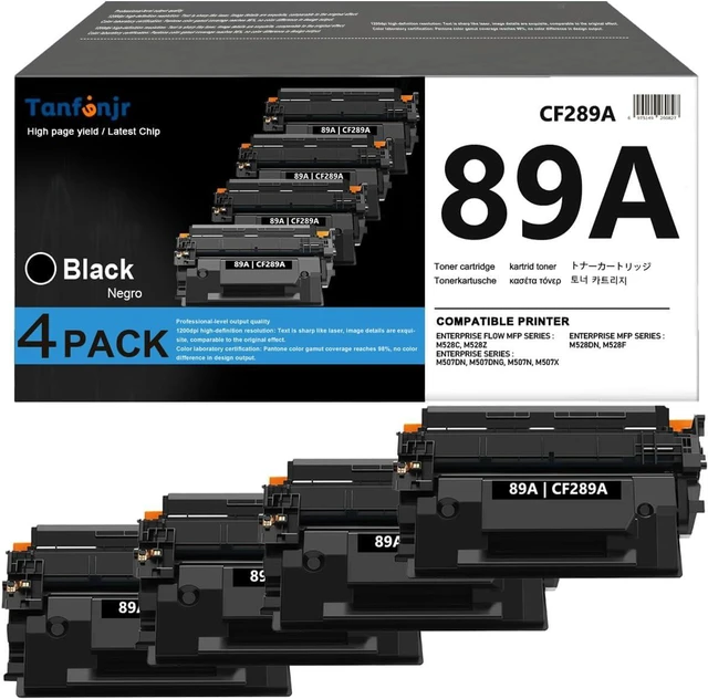 Main image of 89A Black Toner Cartridge (with Chip) 4-Pack