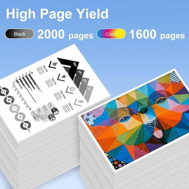 Alt view image 2 of 7 - 962XL Ink Cartridges Combo Pack Replacement for HP 962 Ink Cartridges HP962XL HP962 High-Yield