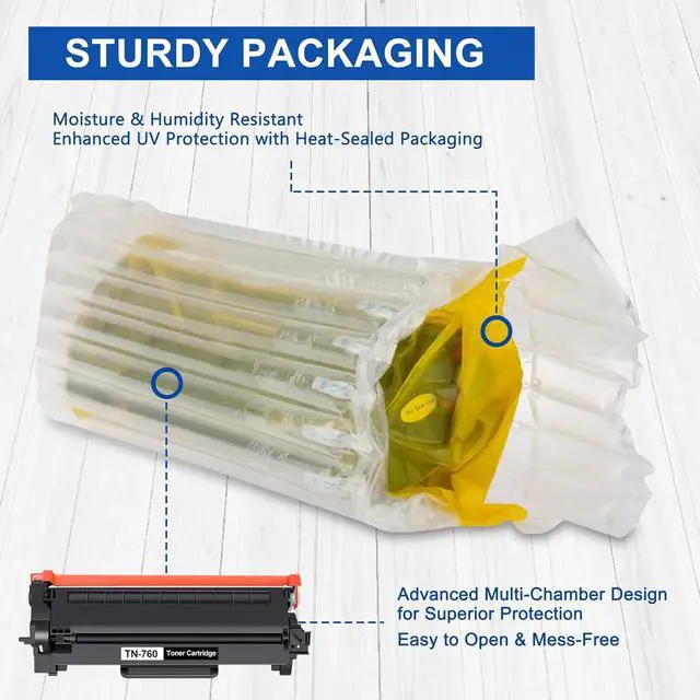 Alt view image 7 of 7 - TN760 TN-760 Toner 4-Pack, Compatible TN760 High Yield Black Toner Cartridge, Replacement for Brother TN730 TN-730 TN 760 MFC-L2710DW MFC-L2750DW DCP-L2550DW HL-L2350DW HL-L2370DW Printers