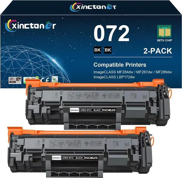 Main image of 072 Black Toner Cartridge 2 Pack for Canon MF284dw MF287dw Toner