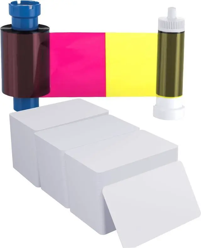 Main image of Bodno MA300YMCKO Color Ribbon - YMCKO - 300 Prints Premium CR80 30 Mil Graphic Quality PVC Cards - Qty 300