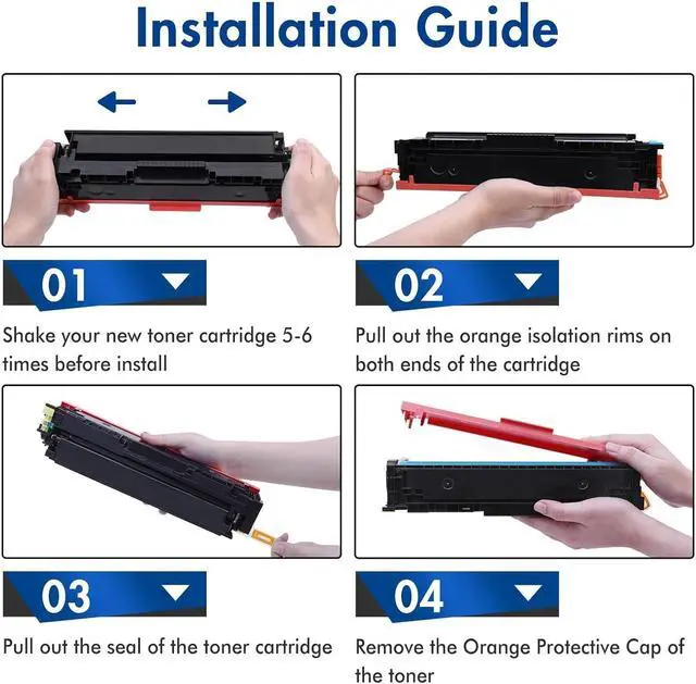 Alt view image 5 of 6 - 414X High Yield Toner Cartridges 4 Pack for HP 414A MFP M479fdw with Chip