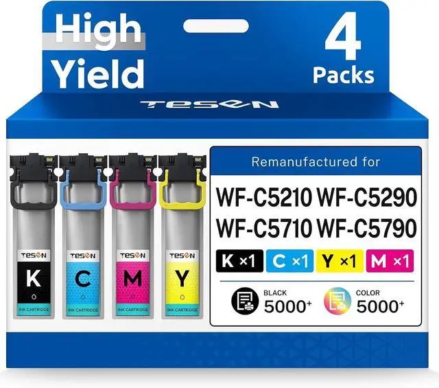 Main image of TESEN Remanufactured Ink Cartridge for WF-C5210 WF-C5290 WF-C5710