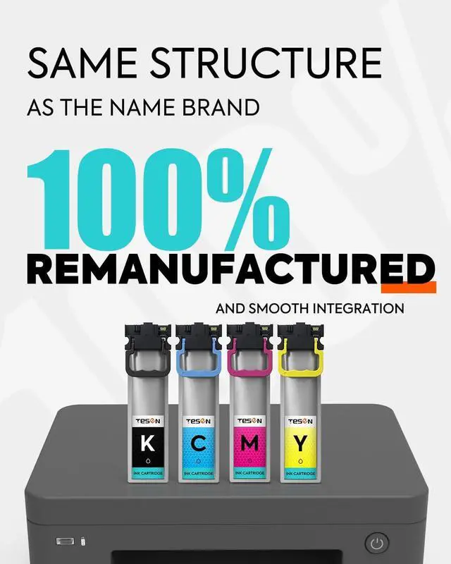 Alt view image 4 of 5 - TESEN Remanufactured Ink Cartridge for WF-C5210 WF-C5290 WF-C5710