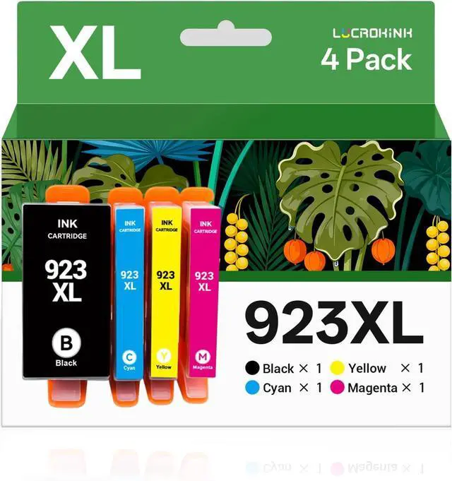Main image of 923XL Ink Cartridges Combo Pack Replacement for HP 923 923e 923XL Ink Cartridges for HP officeJet Pro 8120 8123 8130 8133 Printer (4 Pack)