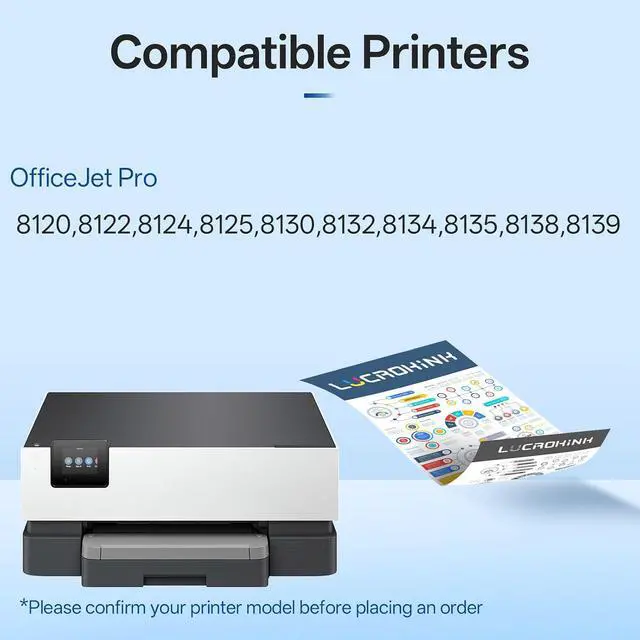Alt view image 2 of 7 - 923XL Ink Cartridges Combo Pack Replacement for HP 923 923e 923XL Ink Cartridges for HP officeJet Pro 8120 8123 8130 8133 Printer (4 Pack)