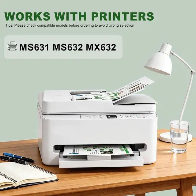 Alt view image 2 of 6 - 66S1X00 Extra High Yield Toner Cartridge Use for MS631 MS632 MX632 Printers 1 Black