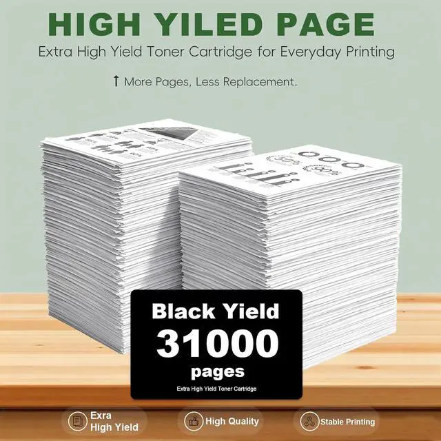 Alt view image 3 of 6 - 66S1X00 Extra High Yield Toner Cartridge Use for MS631 MS632 MX632 Printers 1 Black