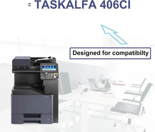 Alt view image 2 of 6 - 1 Pack TK-5217K 1T02R60US0 Black Toner Cartridge High Yield Compatible TK-5217K TK5217K Replacement for Kyocera TASKalfa 406ci Printer (up to 21,000 Pages)