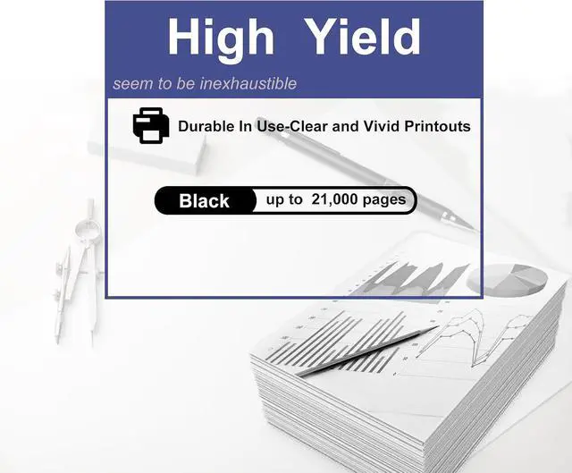 Alt view image 3 of 6 - 1 Pack TK-5217K 1T02R60US0 Black Toner Cartridge High Yield Compatible TK-5217K TK5217K Replacement for Kyocera TASKalfa 406ci Printer (up to 21,000 Pages)