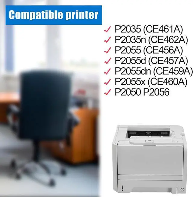 Alt view image 2 of 5 - 4 Pack 05A CE505D Black Toner Cartridge with Chip 05A CE505D Compatible CE505A Replacement for HP P2035 P2035n P2055 P2055d P2055dn P2055x Printer