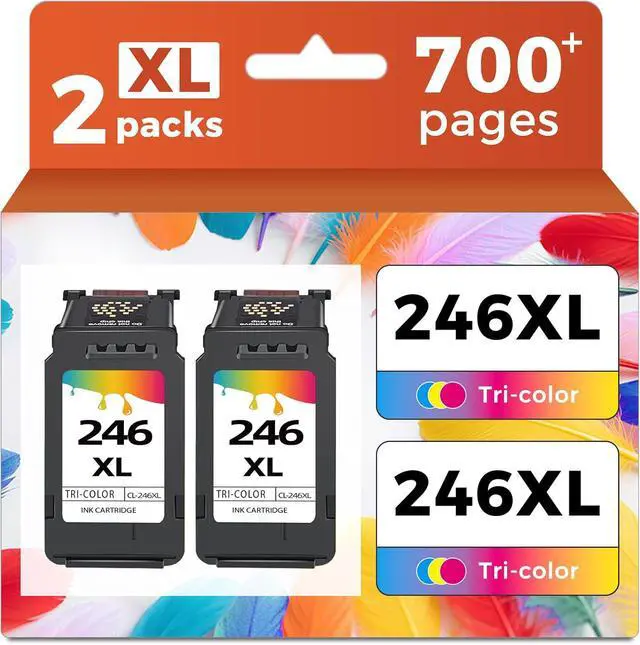 Main image of Ubinki 246XL Color Ink Cartridge(2 Pack) Compatible for Canon 245 245XL Color 246 CL246 XL 244 244XL to MX490 MG2522 MX492 TR4520 TR4500 MG2520 TS3300 TS3322 MG2525 TR4522 TS3100 TS3122 TS3320 Printer