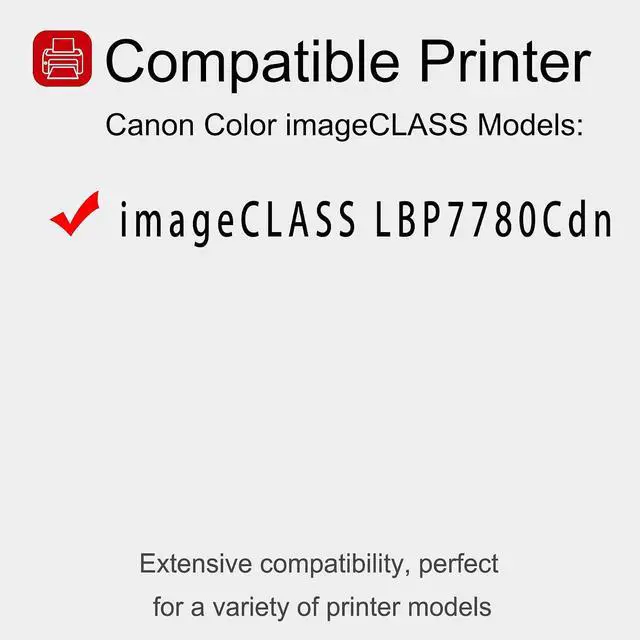 Alt view image 2 of 6 - 1 Pack 332II 6264B012 Black Toner Cartridge: Compatible CRG 332II 6264B012 Replacement for Canon Color imageCLASS LBP7780Cdn Printer