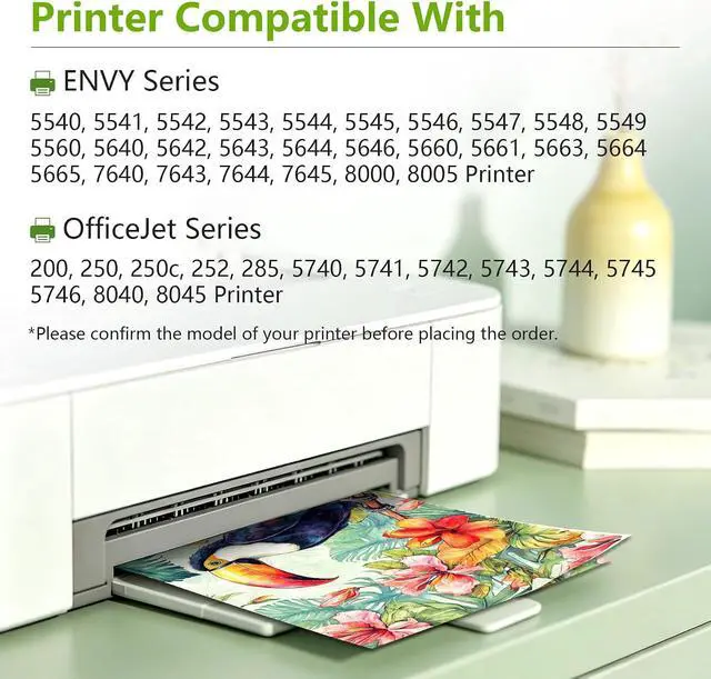 Alt view image 2 of 7 - 62 62XL Ink Cartridge Combo Pack for Envy 7640 7645 5660 5540 5542