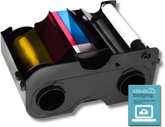 Main image of 045030 EZ YMCKO Ribbon Cartridge for DTC1250e - 300 Images + 30-Day CloudBadging Trial