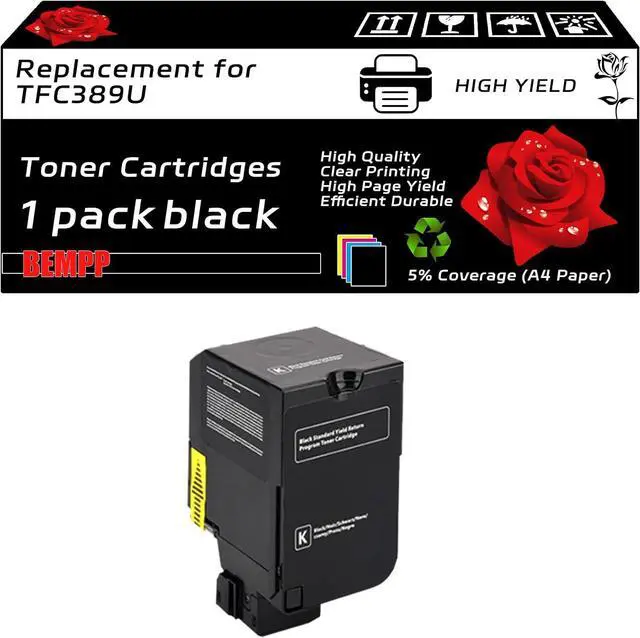 Main image of TFC389U Toner Cartridges Compatible for Toshiba E Studio 389CS 479CS Printers, with Chip, High Yield 30000 Pages, Clear Printing (1 Pack Black)