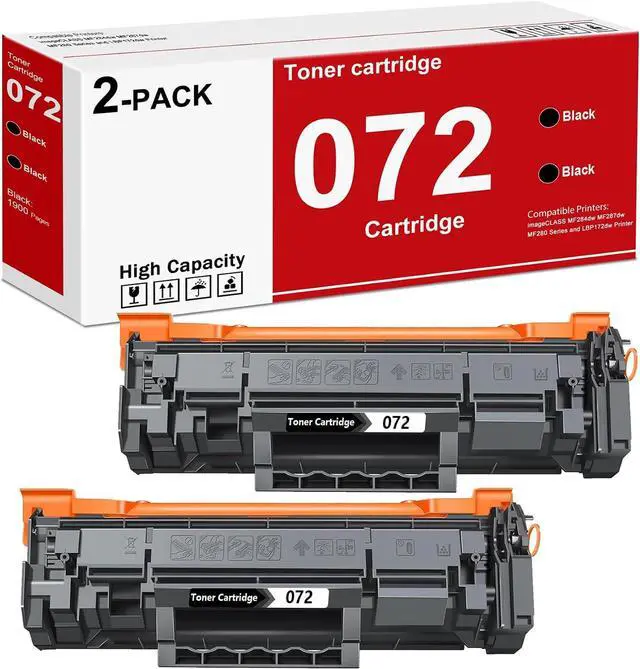 Main image of High Yield 072 Black Toner Cartridge Replacement for Canon 072 Toner
