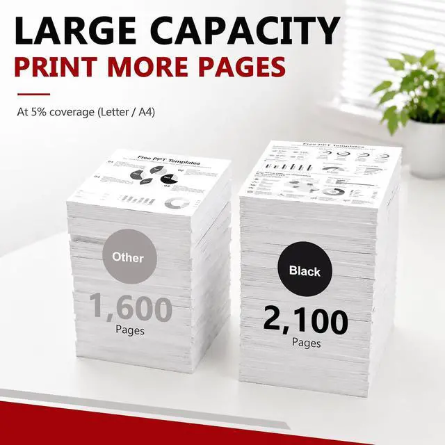 Alt view image 3 of 6 - 125 CRG125 Toner Cartridge (4-Pack, Black) High Yield 3484B001AA Toner Replacement for Canon 125 CRG-125 for imageCLASS LBP6030w LBP6000 MF3010 LBP6040 LBP6018W LBP6018L LBP6020 Printer