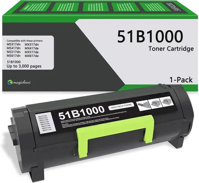 Main image of 51B1000 High Yield Toner Cartridge Black (1-Pack, 3,000 Pages)