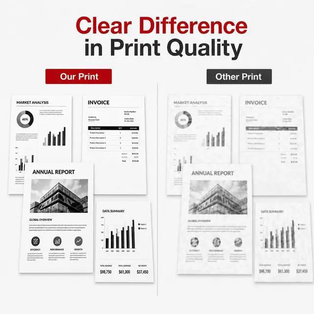 Alt view image 5 of 7 - High-Yield 126 Black Toner Cartridge (2-Pack) - Vsenk Compatible CRG126 Toner Replacement for 126 Toner for ImageClass LBP6200d LBP6230dw LBP6230dn LBP6200 LBP6230 Printer, 3483B001