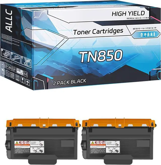Main image of ALLC Compatible for Brother TN850 Toner Cartridges Work for Brother DCP-L5500DN DCP-L5600DN DCP-L5650DN Printers, with Chip, High Yield 9000 Pages, Clear Printing (2-Pack Black)