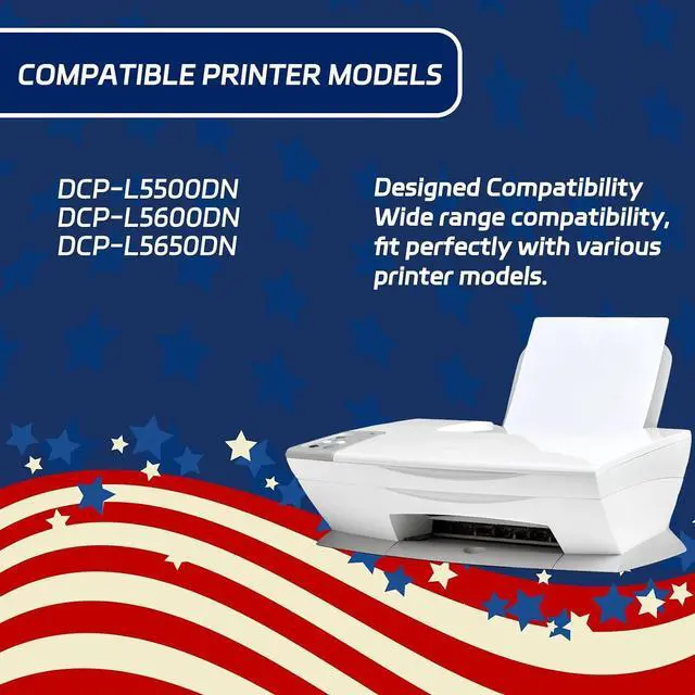 Alt view image 2 of 7 - ALLC Compatible for Brother TN850 Toner Cartridges Work for Brother DCP-L5500DN DCP-L5600DN DCP-L5650DN Printers, with Chip, High Yield 9000 Pages, Clear Printing (2-Pack Black)