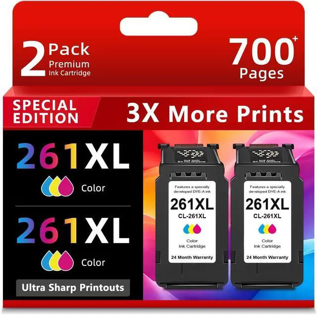 Main image of Ankink Compatible Ink Cartridges Replacement for Canon 261XL CL 261 CL261 XL Fit for Cannon TR7020 TR7020a TR7022 TS6420 TS6400 TS5300 TS5320 TS6420a Printers (Color 2-Pack)