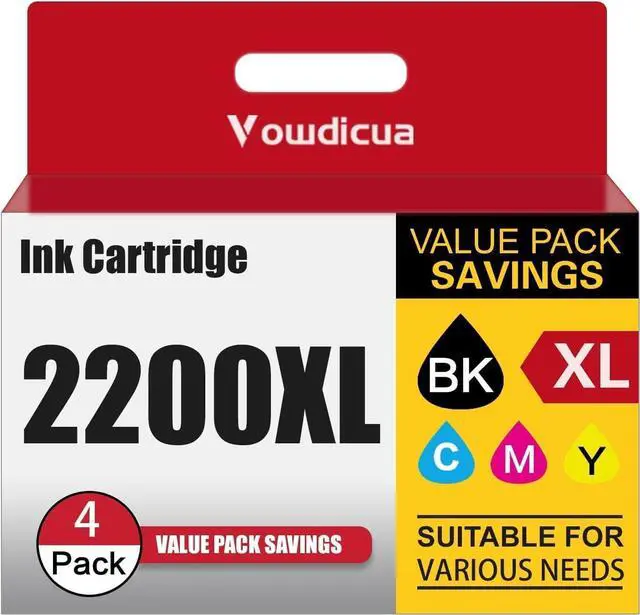 Main image of PGI-2200XL Ink Cartridges 4-Pack Replacement for Maxify 2200 2200XL Ink