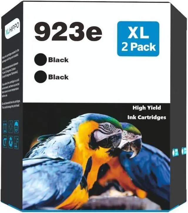 Main image of 923XL 923e Black Replacement for HP 923 Black Ink Cartridgs for HP Printers OfficeJet Pro 8130e 8135e 8138e 8139e for Office Jet Pro 8125e 8128e 8120 Series Printer Ink Cartridges (2 Pack)