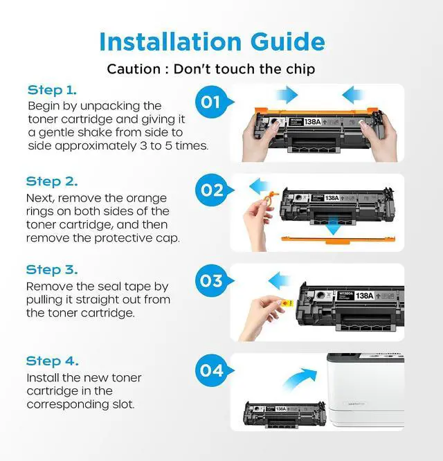Alt view image 4 of 7 - 138A 138X Black Toner Cartridge Replacement for HP W138A