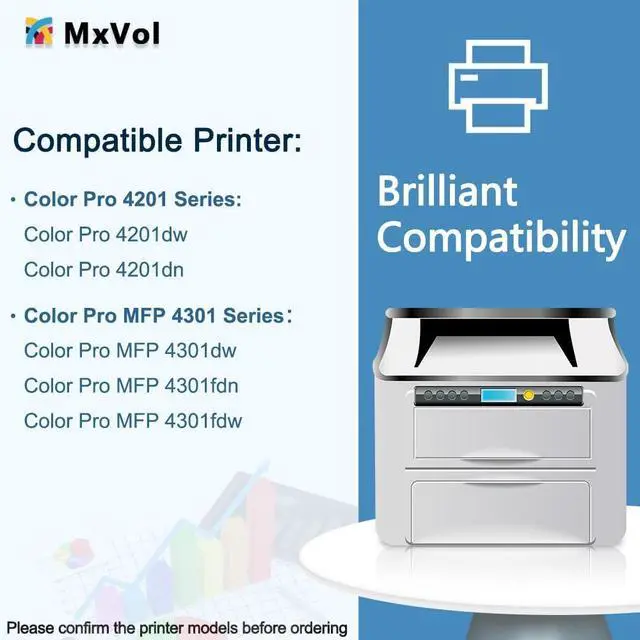 Alt view image 3 of 6 - 210X Toner Cartridges 4 Pack Set Replacement for HP210X 210A High Yield