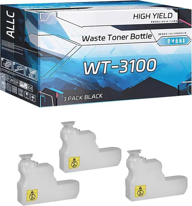 Main image of ALLC Compatible for Kyocera WT-3100 Waste Toner Bottle Work for Kyocera ECOSYS M3040idn M3540idn M3550idn M3560idn P3060dn FS-2100DN FS-4100DN FS-4200DN Printers (3 Pack Black)