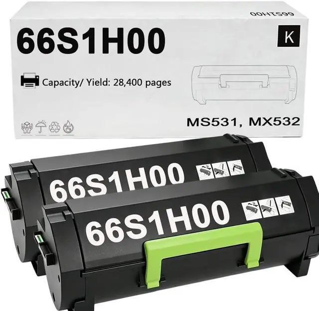 Main image of 2 Pack 66S1H00 High Capacity Toner Cartridge