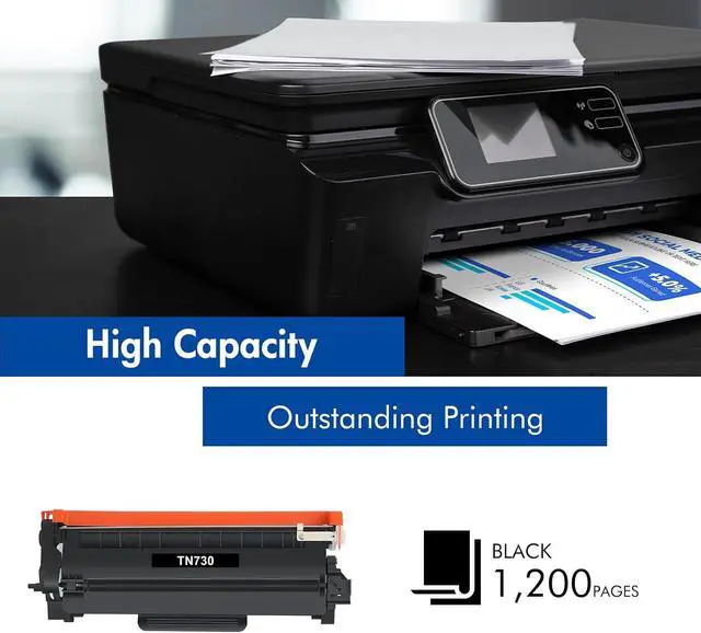Alt view image 3 of 6 - TN 730 TN730 Toner Compatible for Brother HL-L2370DW Standard Yield