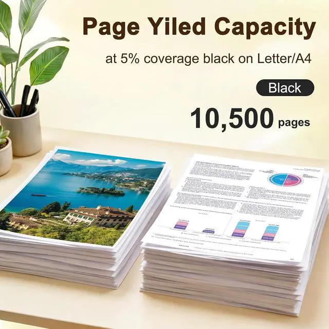 Alt view image 3 of 6 - C410 Black Toner Cartridge Compatible for Xerox 006R04685 Toner Cartridges Compatible for Xerox Genuine C410 C410DN C415 C415DN Printers High Capacity 10,500 Pages 1-Pack