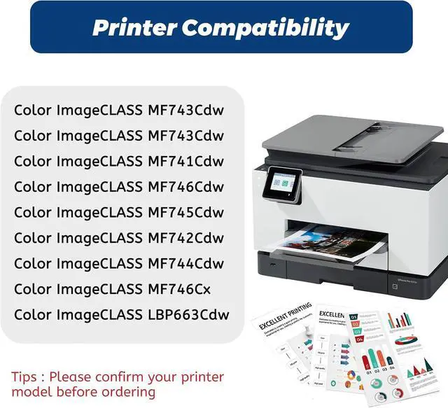 Alt view image 3 of 7 - 055 Toner Cartridge Set for Canon 055H for MF743Cdw MF741Cdw with Chip