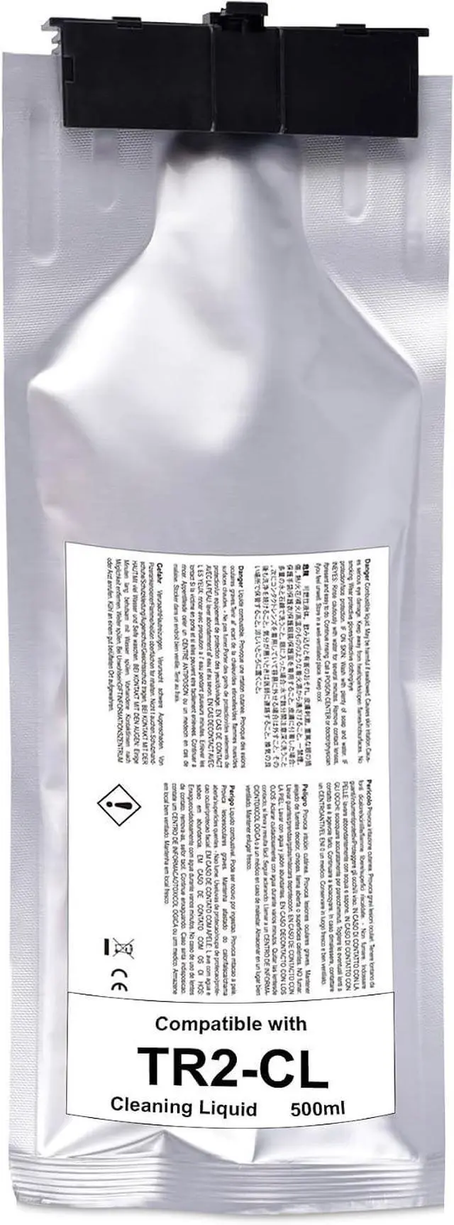 Main image of Compatible TR2 Cleaning Liquid Pouch Replacement for Roland TrueVIS TR2 Printers SG-300 SG-540 SG2-300 SG2-540 SG2-640 SG3-300 SG3-540 VG-540 VG-640 VG2-540/640 VG3-540 VG3-640 (TR2-CL 500mL)