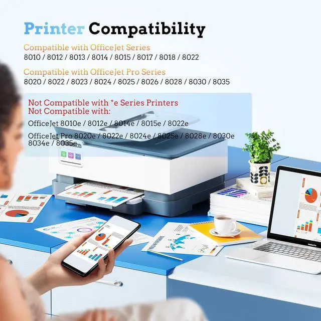 Alt view image 2 of 7 - LxTek 910XL Ink Cartridges for HP Printers Replacement for 910XL HP910XL