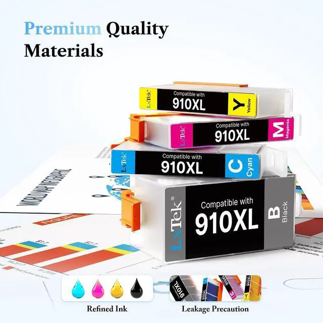 Alt view image 7 of 7 - LxTek 910XL Ink Cartridges for HP Printers Replacement for 910XL HP910XL